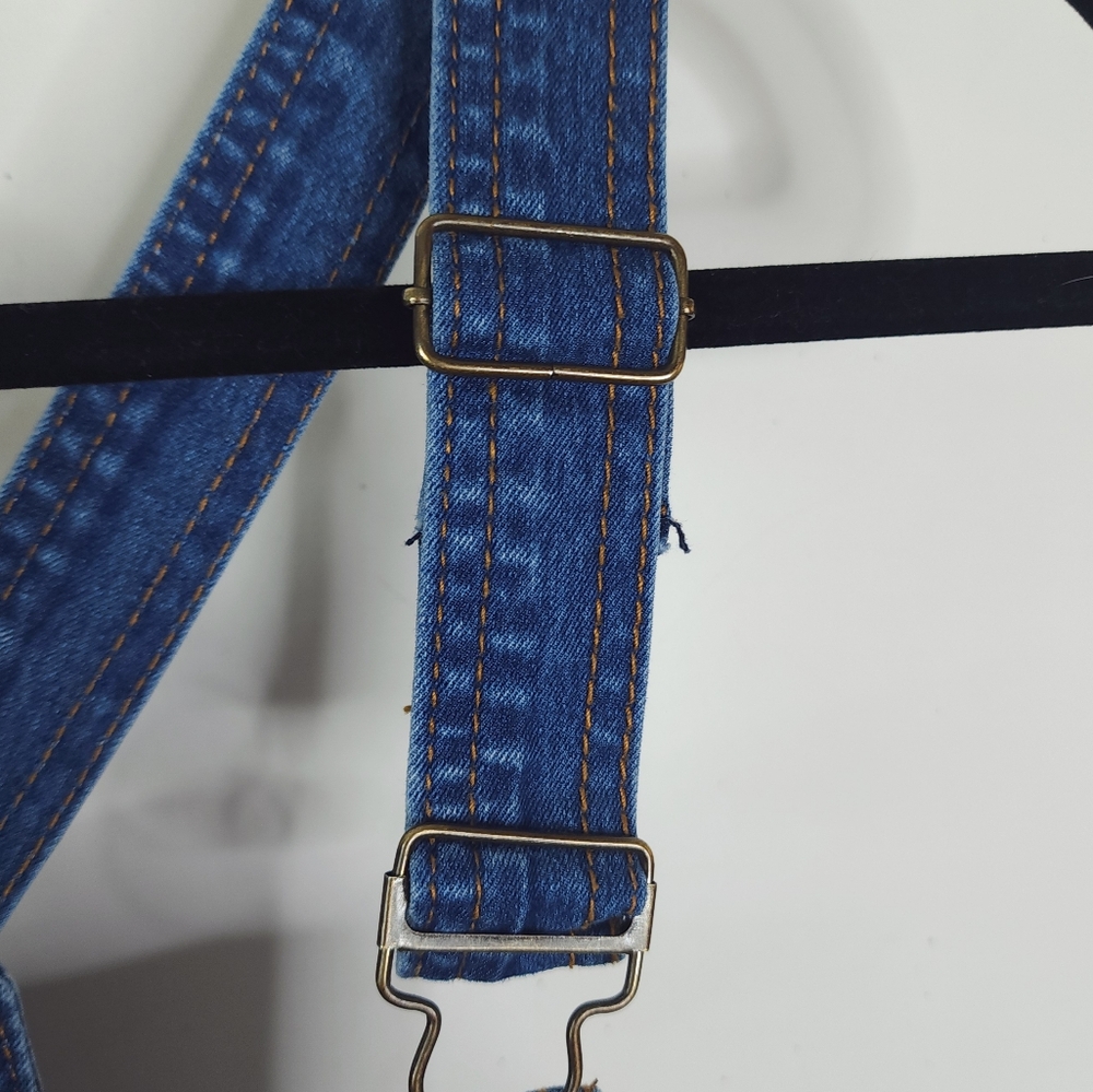 Modcloth Jean Overalls Straight Leg Stretch Size 1x - Picture 5 of 7